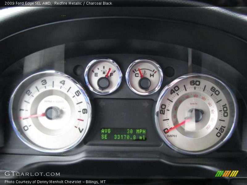 Redfire Metallic / Charcoal Black 2009 Ford Edge SEL AWD