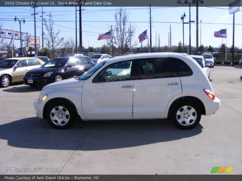 Stone White / Pastel Slate Gray 2009 Chrysler PT Cruiser LX