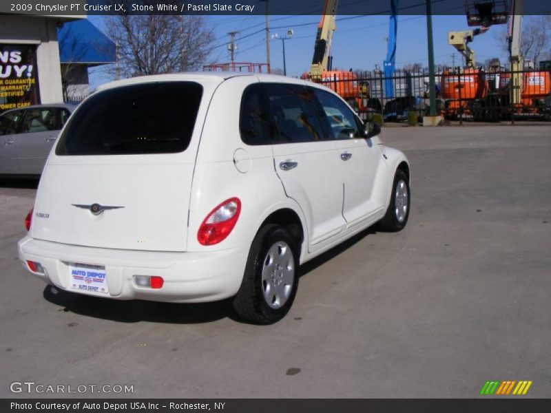 Stone White / Pastel Slate Gray 2009 Chrysler PT Cruiser LX