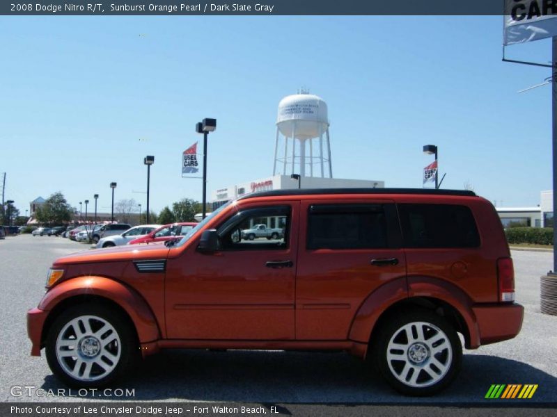 Sunburst Orange Pearl / Dark Slate Gray 2008 Dodge Nitro R/T