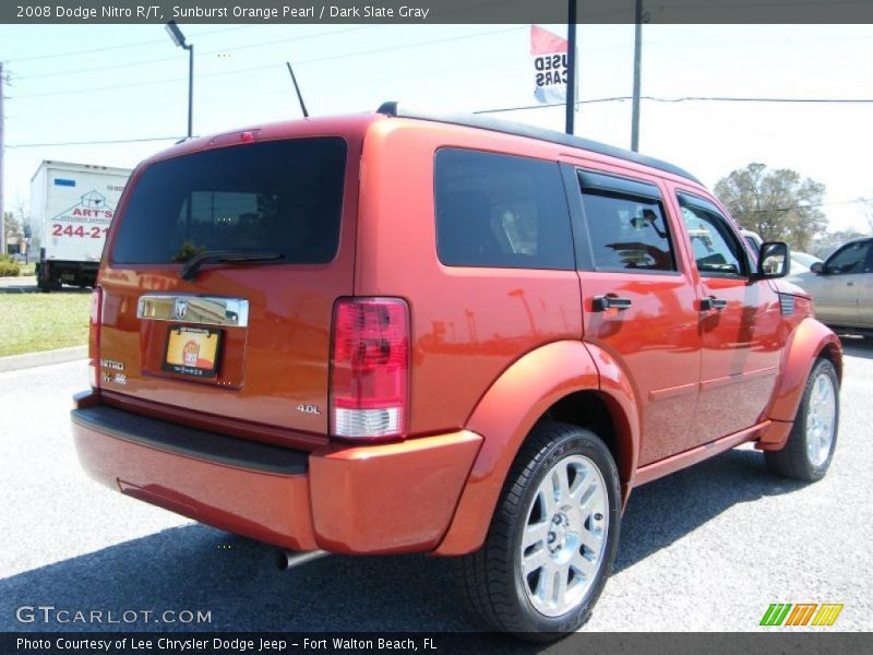 Sunburst Orange Pearl / Dark Slate Gray 2008 Dodge Nitro R/T