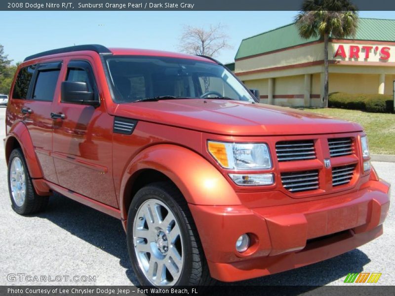 Sunburst Orange Pearl / Dark Slate Gray 2008 Dodge Nitro R/T