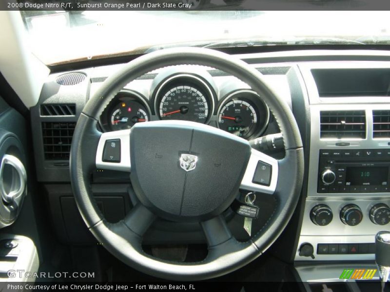 Sunburst Orange Pearl / Dark Slate Gray 2008 Dodge Nitro R/T