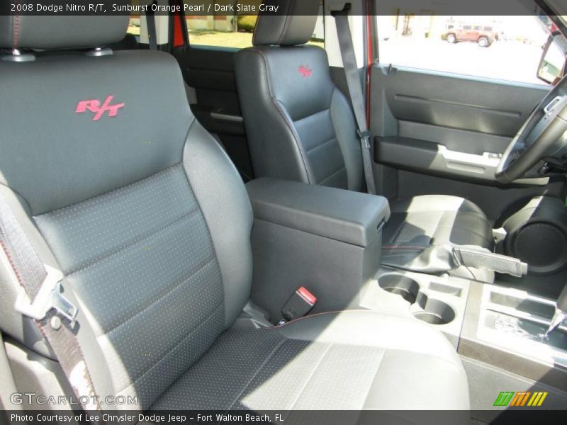 Sunburst Orange Pearl / Dark Slate Gray 2008 Dodge Nitro R/T