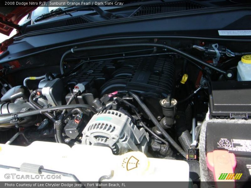 Sunburst Orange Pearl / Dark Slate Gray 2008 Dodge Nitro R/T