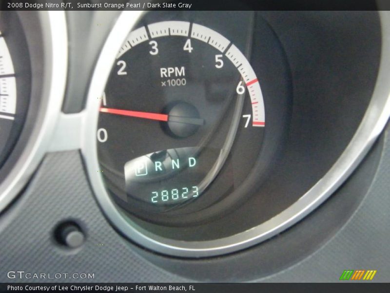 Sunburst Orange Pearl / Dark Slate Gray 2008 Dodge Nitro R/T