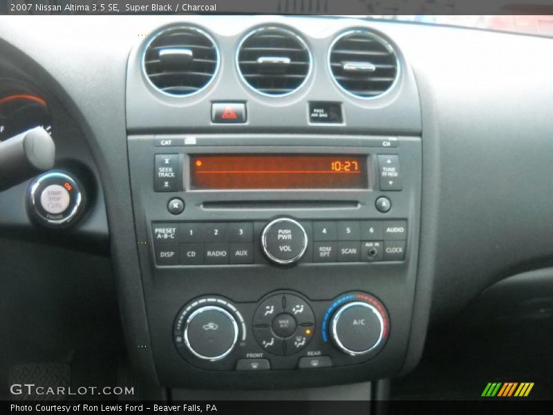 Super Black / Charcoal 2007 Nissan Altima 3.5 SE