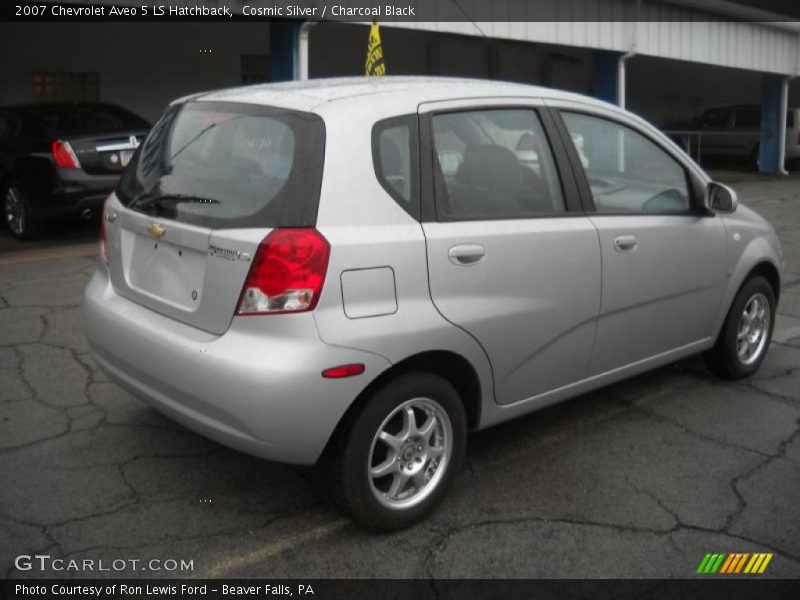 Cosmic Silver / Charcoal Black 2007 Chevrolet Aveo 5 LS Hatchback