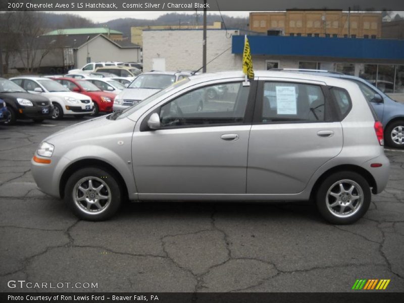 Cosmic Silver / Charcoal Black 2007 Chevrolet Aveo 5 LS Hatchback