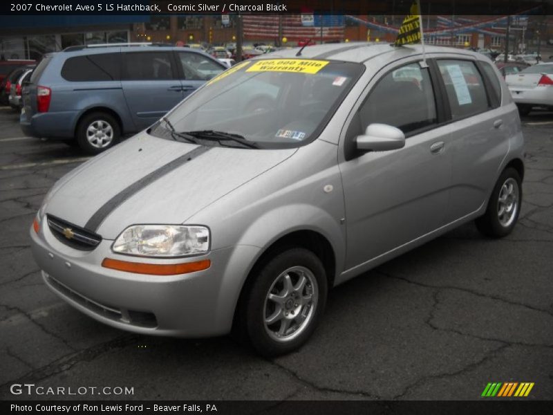 Cosmic Silver / Charcoal Black 2007 Chevrolet Aveo 5 LS Hatchback