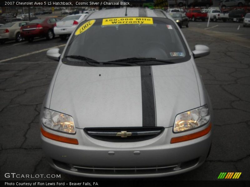 Cosmic Silver / Charcoal Black 2007 Chevrolet Aveo 5 LS Hatchback