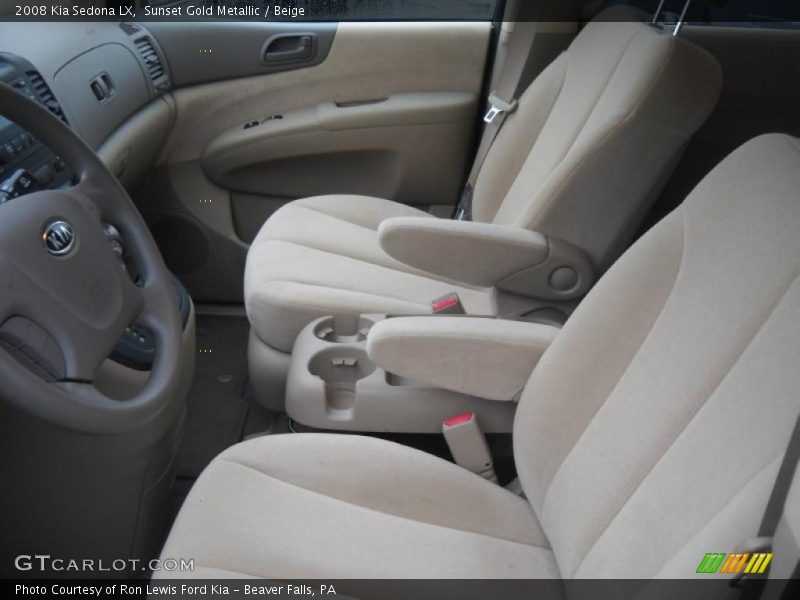 Sunset Gold Metallic / Beige 2008 Kia Sedona LX