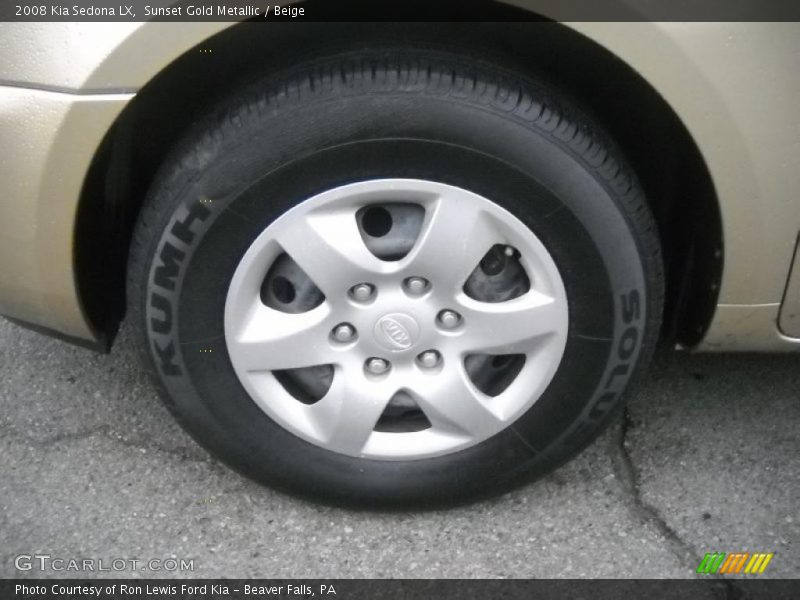 Sunset Gold Metallic / Beige 2008 Kia Sedona LX