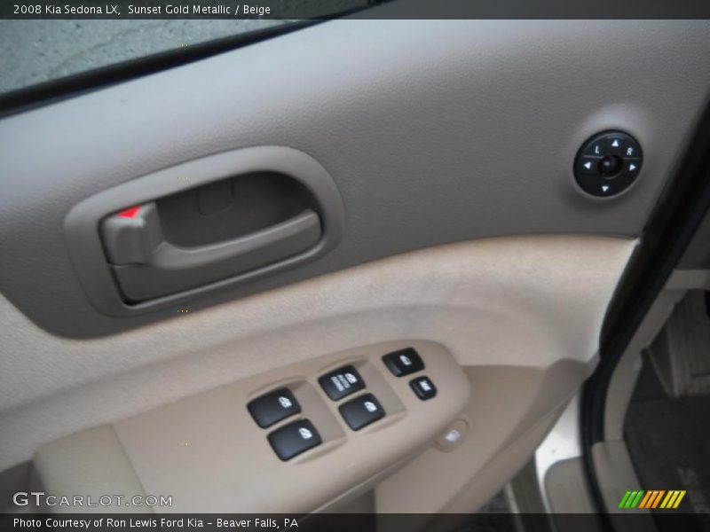 Sunset Gold Metallic / Beige 2008 Kia Sedona LX