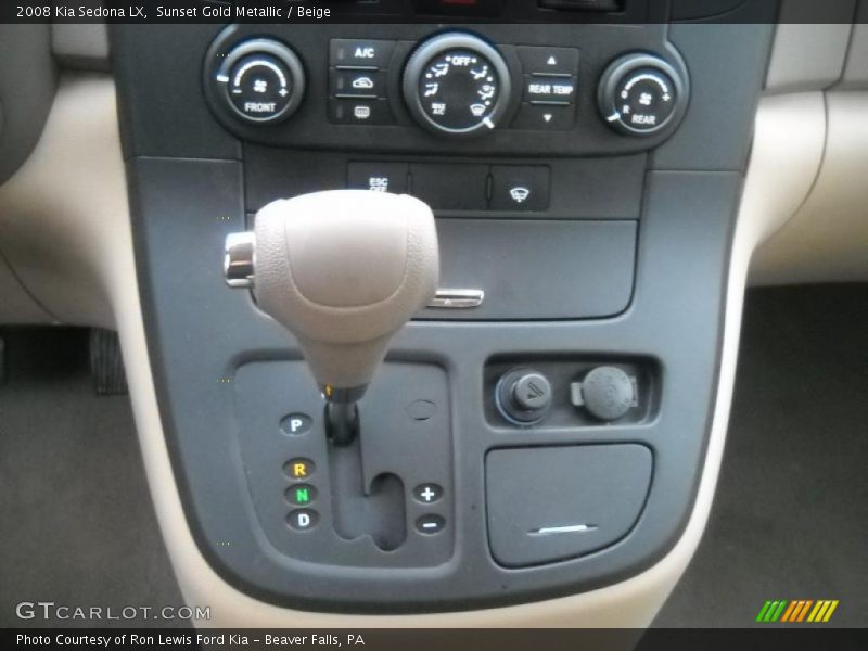 Sunset Gold Metallic / Beige 2008 Kia Sedona LX