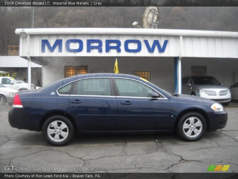 Imperial Blue Metallic / Gray 2008 Chevrolet Impala LT