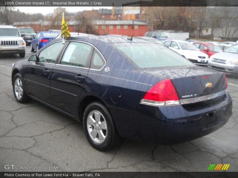 Imperial Blue Metallic / Gray 2008 Chevrolet Impala LT