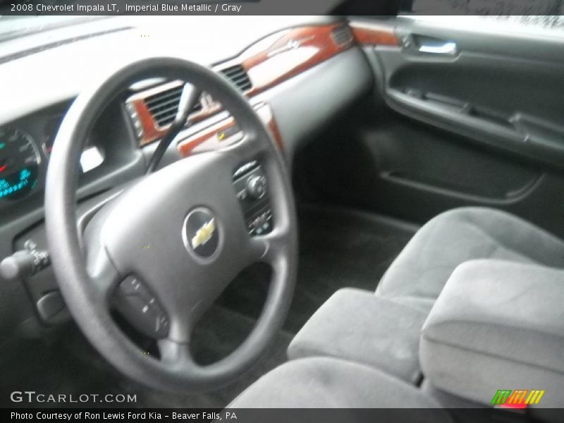 Imperial Blue Metallic / Gray 2008 Chevrolet Impala LT