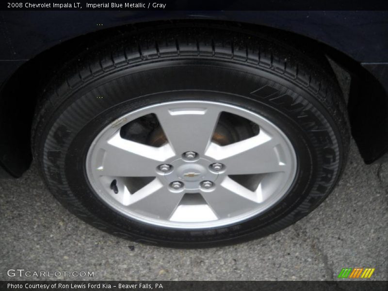 Imperial Blue Metallic / Gray 2008 Chevrolet Impala LT
