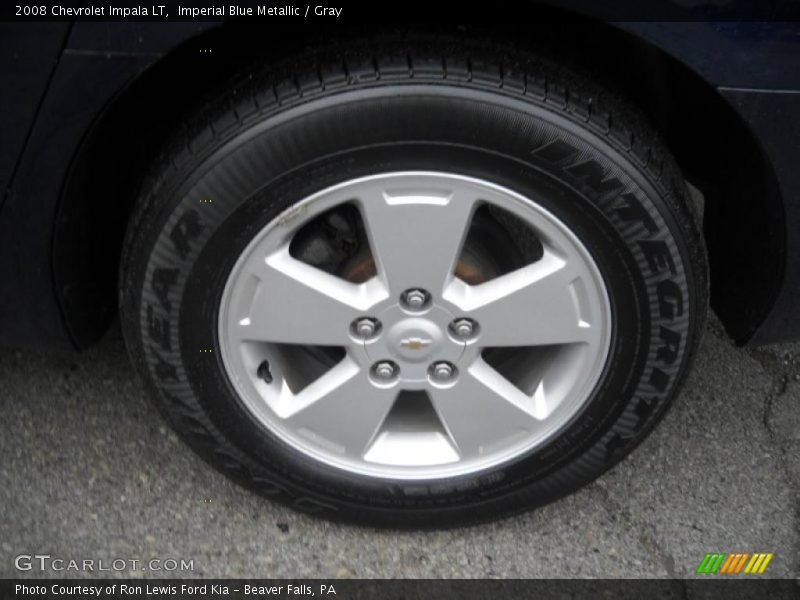 Imperial Blue Metallic / Gray 2008 Chevrolet Impala LT