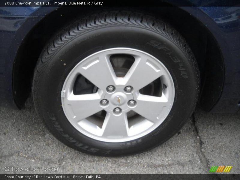 Imperial Blue Metallic / Gray 2008 Chevrolet Impala LT