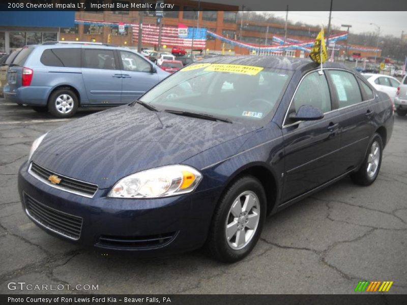 Imperial Blue Metallic / Gray 2008 Chevrolet Impala LT