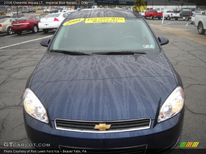 Imperial Blue Metallic / Gray 2008 Chevrolet Impala LT