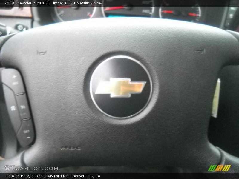 Imperial Blue Metallic / Gray 2008 Chevrolet Impala LT