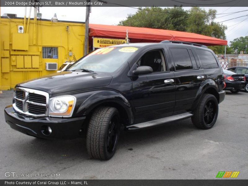 Black / Medium Slate Gray 2004 Dodge Durango SLT