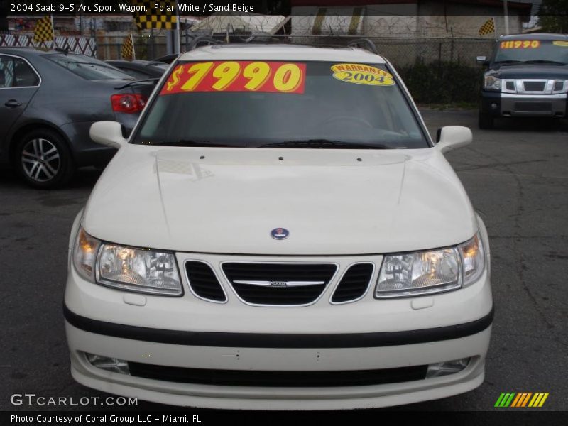 Polar White / Sand Beige 2004 Saab 9-5 Arc Sport Wagon