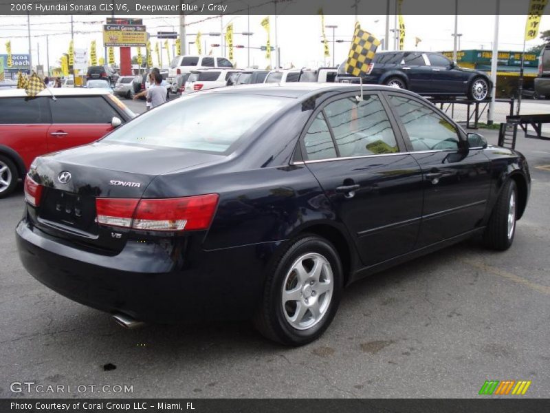 Deepwater Blue / Gray 2006 Hyundai Sonata GLS V6