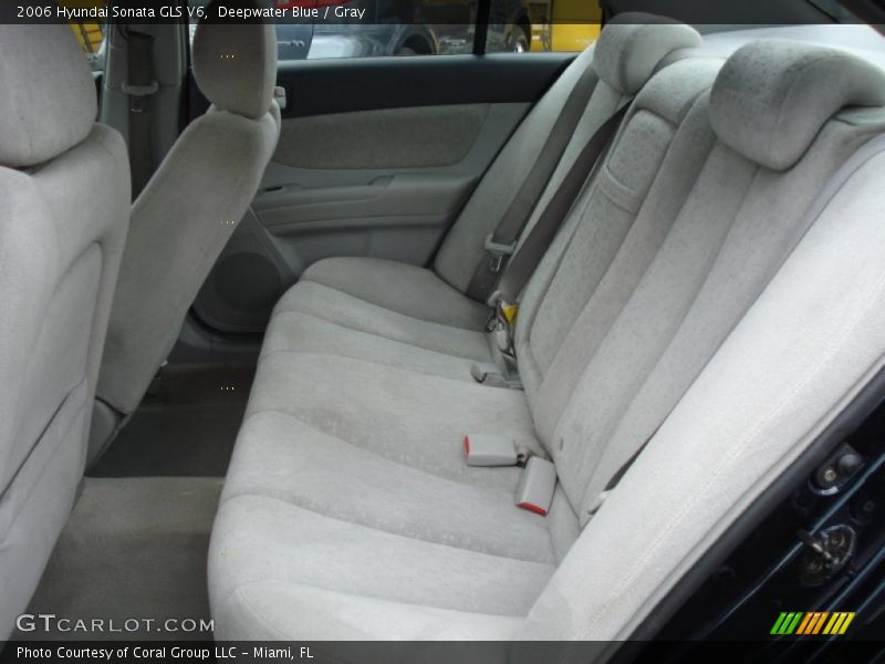 Deepwater Blue / Gray 2006 Hyundai Sonata GLS V6