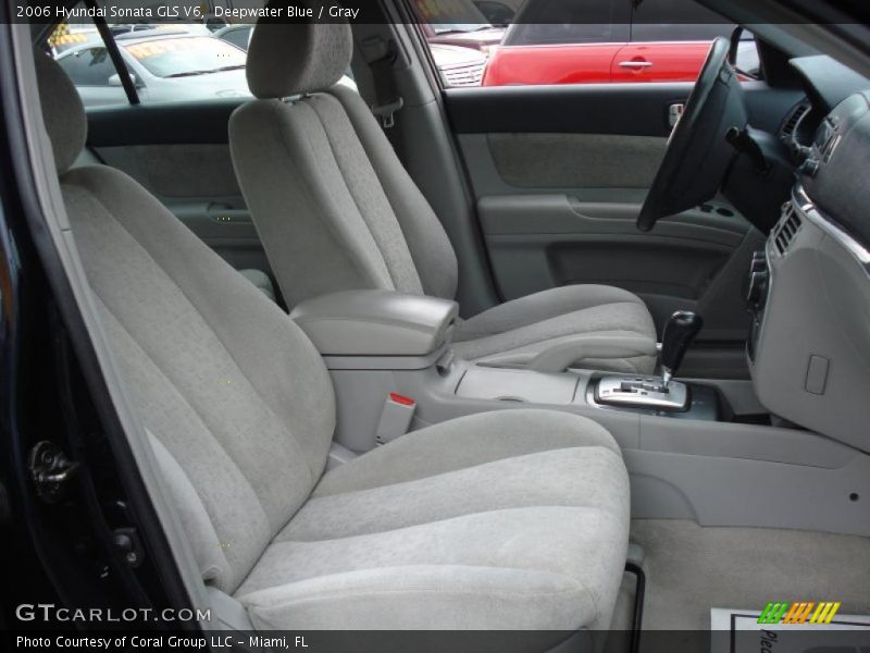 Deepwater Blue / Gray 2006 Hyundai Sonata GLS V6