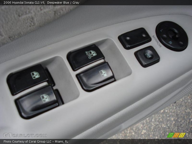 Deepwater Blue / Gray 2006 Hyundai Sonata GLS V6