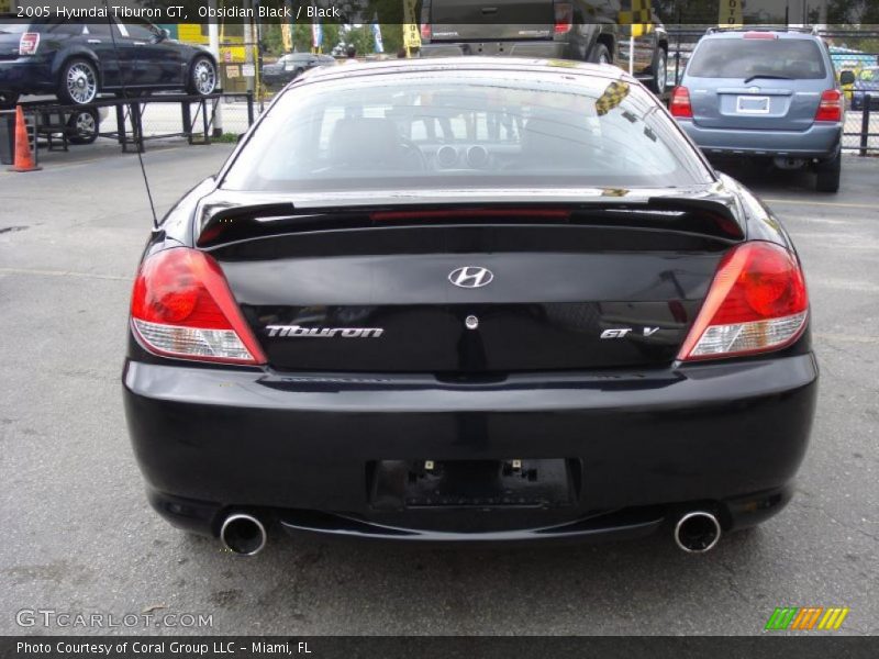 Obsidian Black / Black 2005 Hyundai Tiburon GT