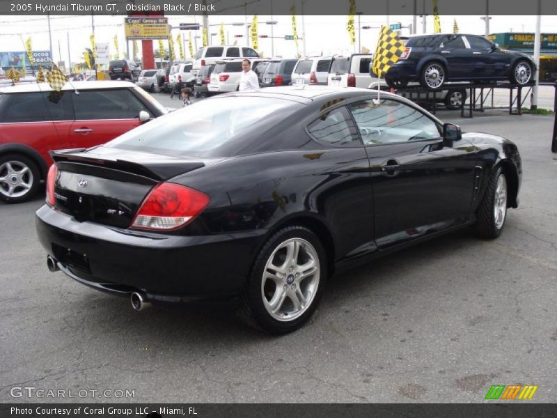 Obsidian Black / Black 2005 Hyundai Tiburon GT