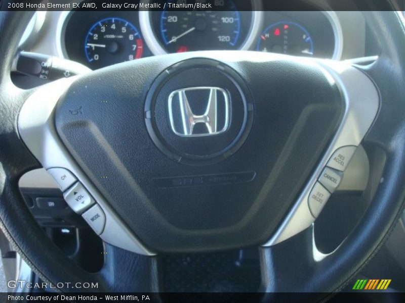 Galaxy Gray Metallic / Titanium/Black 2008 Honda Element EX AWD
