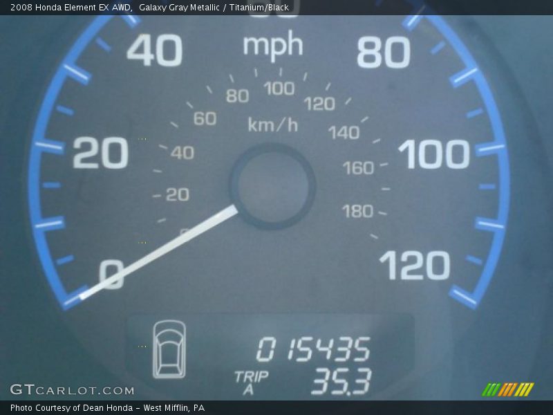 Galaxy Gray Metallic / Titanium/Black 2008 Honda Element EX AWD