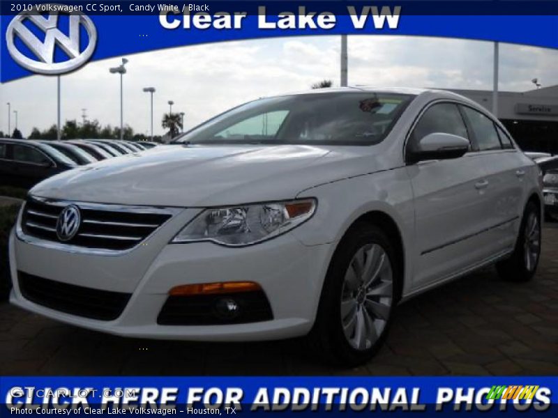 Candy White / Black 2010 Volkswagen CC Sport