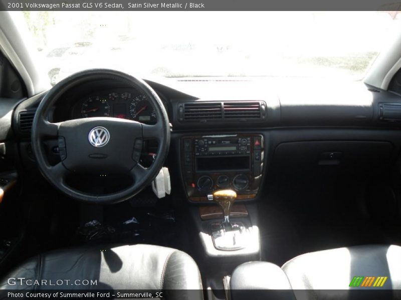 Satin Silver Metallic / Black 2001 Volkswagen Passat GLS V6 Sedan