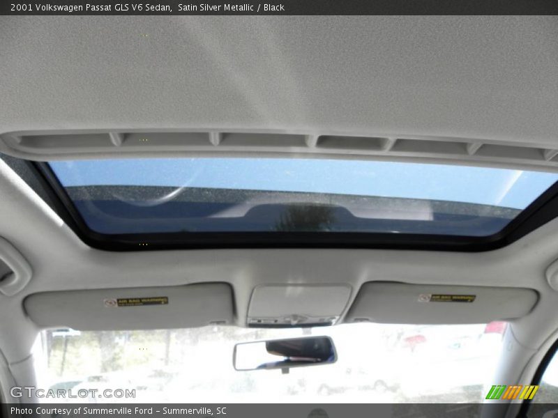 Satin Silver Metallic / Black 2001 Volkswagen Passat GLS V6 Sedan