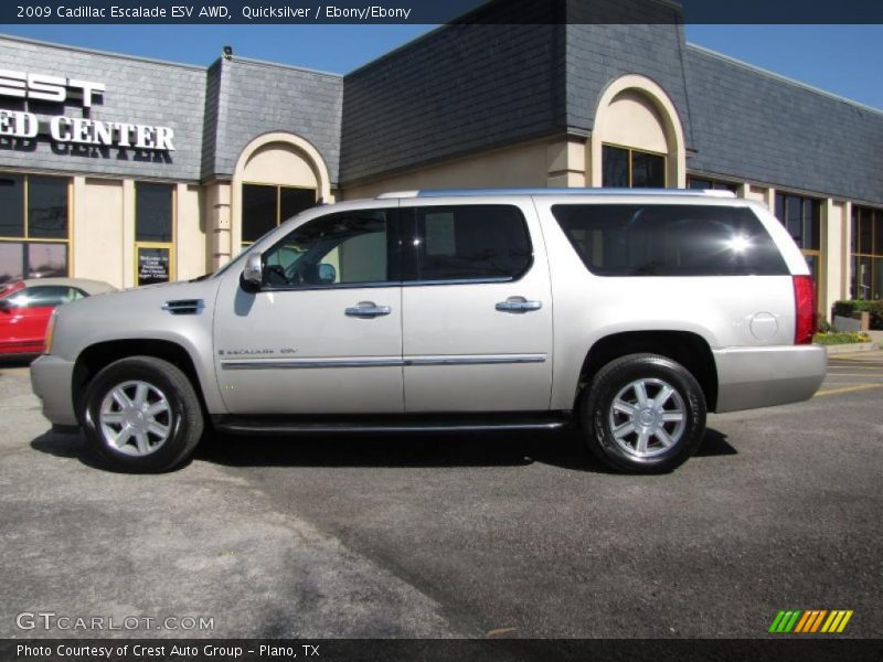 Quicksilver / Ebony/Ebony 2009 Cadillac Escalade ESV AWD