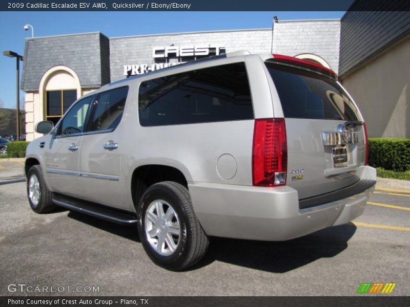Quicksilver / Ebony/Ebony 2009 Cadillac Escalade ESV AWD