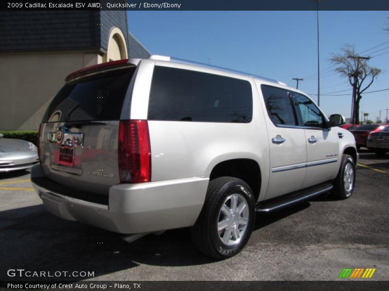 Quicksilver / Ebony/Ebony 2009 Cadillac Escalade ESV AWD