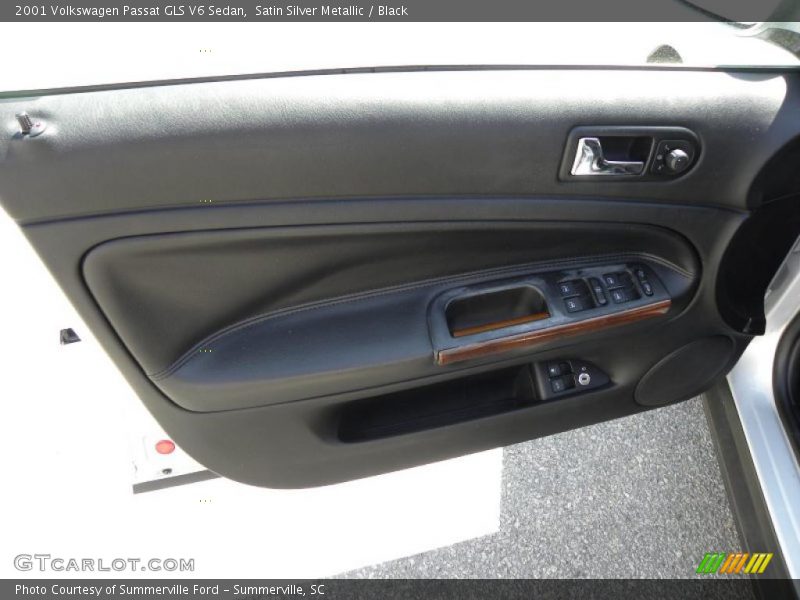 Satin Silver Metallic / Black 2001 Volkswagen Passat GLS V6 Sedan