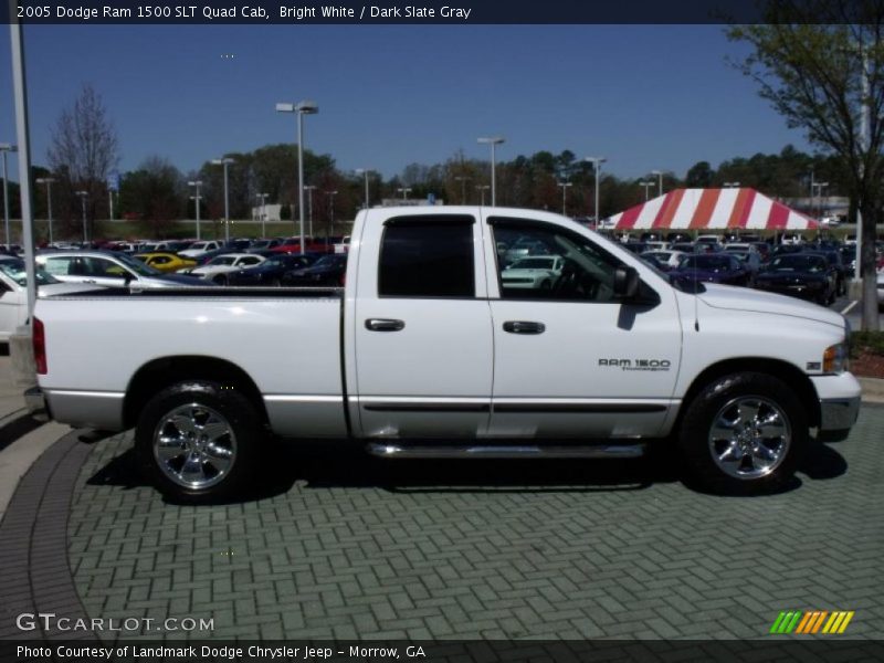 Bright White / Dark Slate Gray 2005 Dodge Ram 1500 SLT Quad Cab