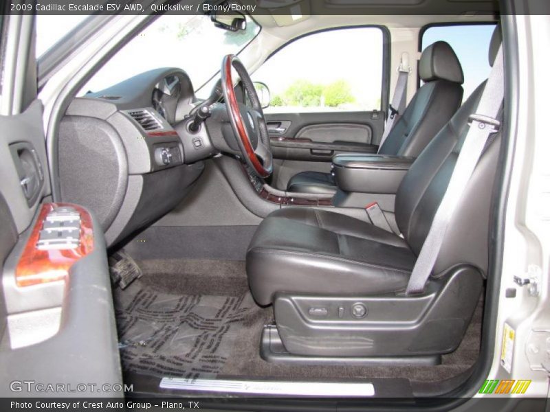Quicksilver / Ebony/Ebony 2009 Cadillac Escalade ESV AWD