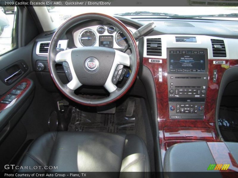 Quicksilver / Ebony/Ebony 2009 Cadillac Escalade ESV AWD