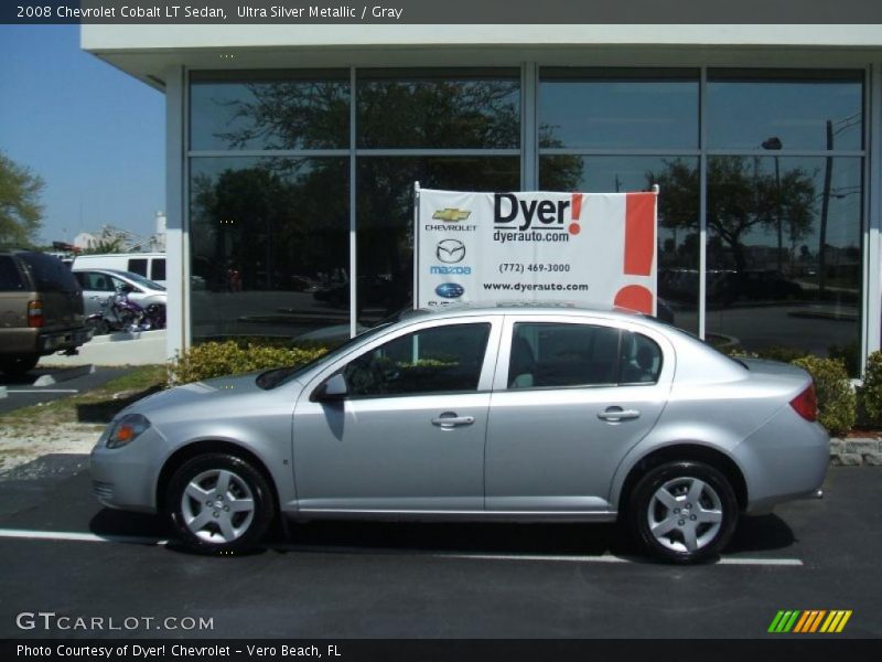Ultra Silver Metallic / Gray 2008 Chevrolet Cobalt LT Sedan