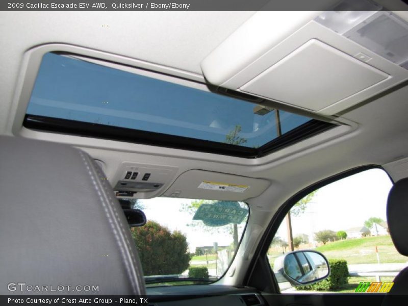 Quicksilver / Ebony/Ebony 2009 Cadillac Escalade ESV AWD